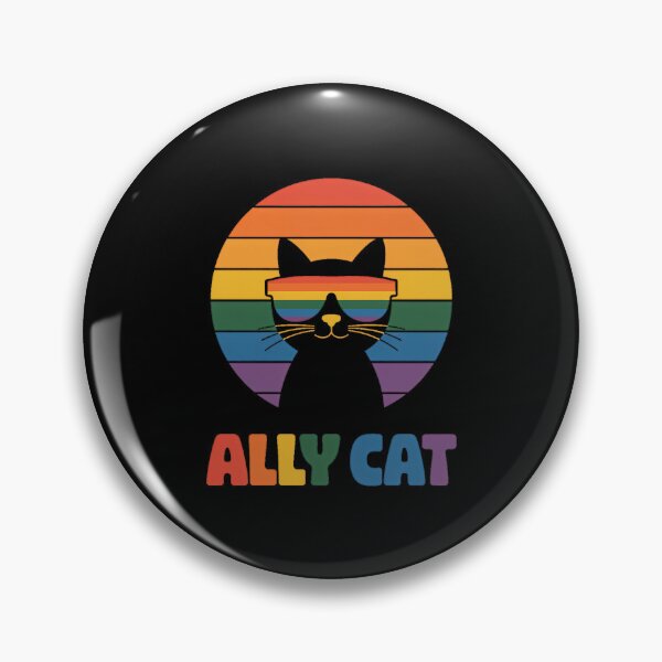 Item preview, Pride Ally Cat Rainbow Cat Ally LGBTQ Support designed and sold by Formatage.