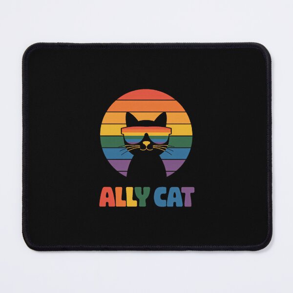 Item preview, Pride Ally Cat Rainbow Cat Ally LGBTQ Support designed and sold by Formatage.