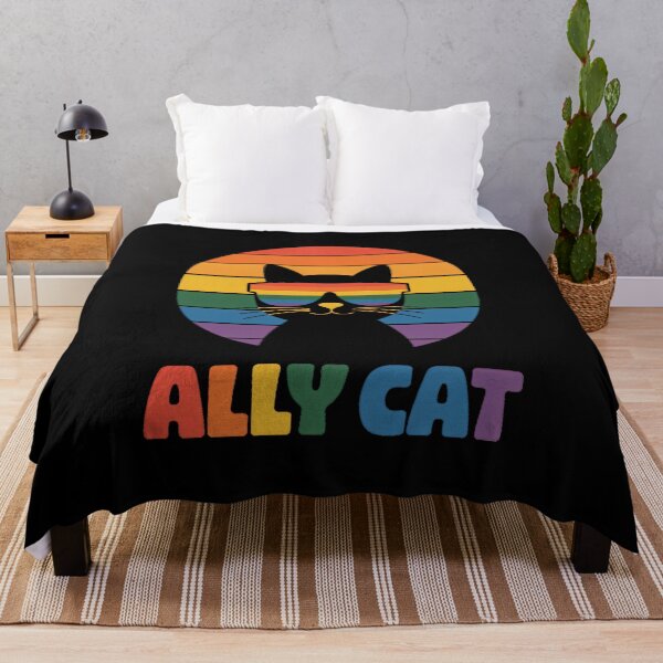 Item preview, Pride Ally Cat Rainbow Cat Ally LGBTQ Support designed and sold by Formatage.