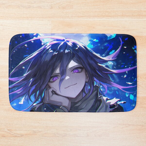 Item preview, Kokichi Ouma Danganronpa Purple Eyes Blue Glow Night Portrait designed and sold by 108Recordings.