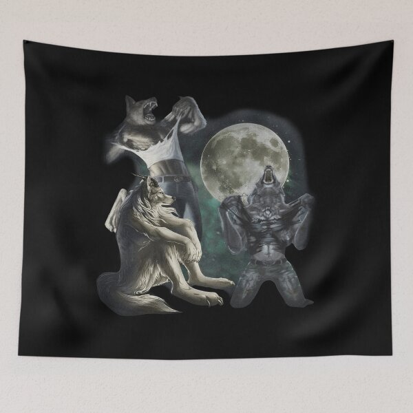 Item preview, Vintage Alpha Wolf 90s Meme  designed and sold by colornatics.