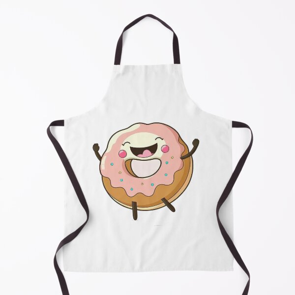 Item preview, Kawaii Happy Donut with Pink Icing Sprinkles, Funny Food Gift, Cute designed and sold by CLC54.
