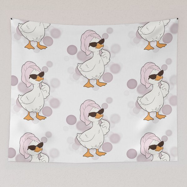 Item preview, Duck with Sunglasses and a Pink Turban - Funny Illustration designed and sold by iamKRUK.