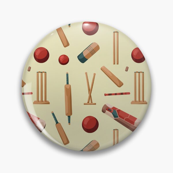 Item preview, Cricket Seamless Pattern – Bats, Balls, Wickets & Stumps designed and sold by Midnight Veil Designs.