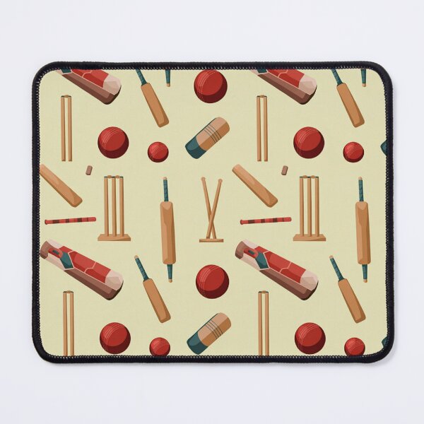 Item preview, Cricket Seamless Pattern – Bats, Balls, Wickets & Stumps designed and sold by Midnight Veil Designs.