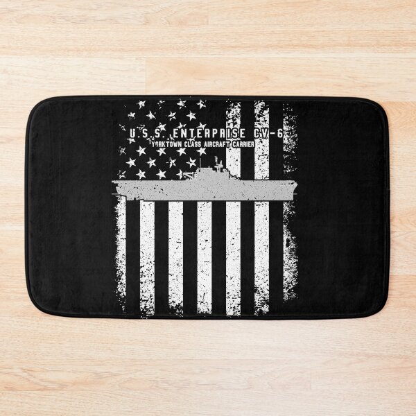 Item preview, USS Enterprise CV-6 Vintage Flag Shirt designed and sold by Emberglowo.
