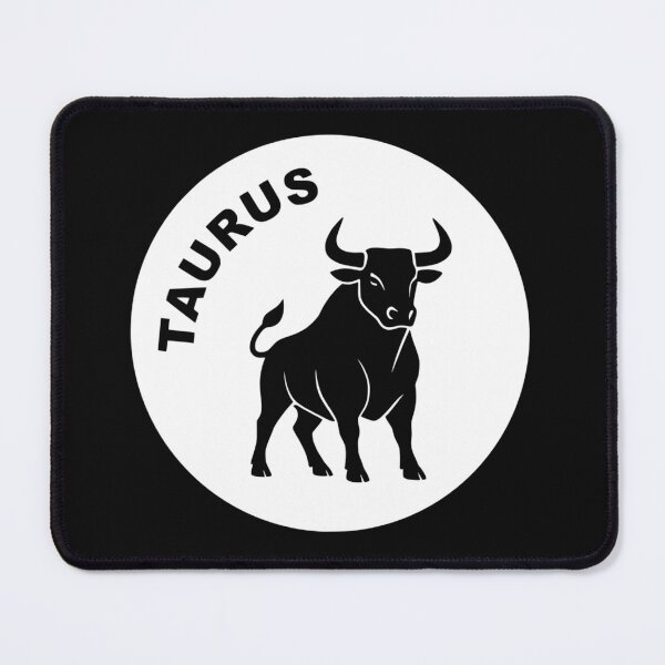 Item preview, Taurus Bull - Zodiac Sign In Negative Circle Bold Art designed and sold by The Bold Line Studio.