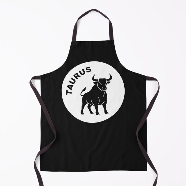 Item preview, Taurus Bull - Zodiac Sign In Negative Circle Bold Art designed and sold by The Bold Line Studio.