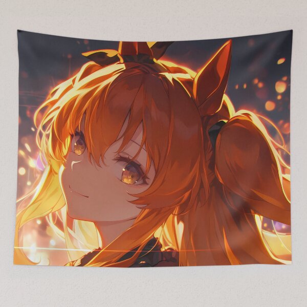 Item preview, Mayano Top Uma Musume Pretty Derby Sunset Glow Golden Eyes designed and sold by 108Recordings.