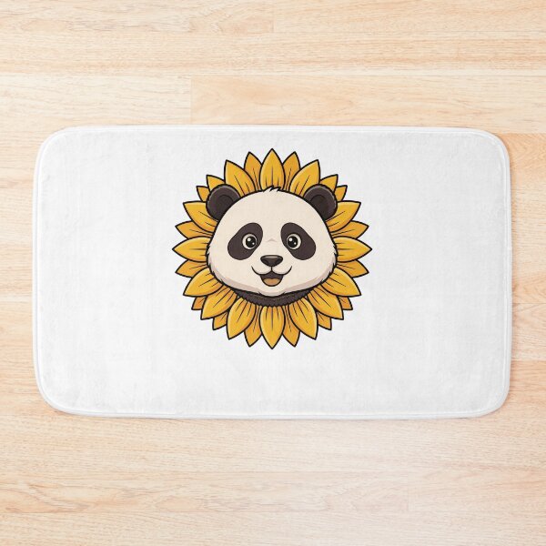 Item preview, Cute Kawaii Giant Panda Sunflower Floral Petals designed and sold by k3rstman1.