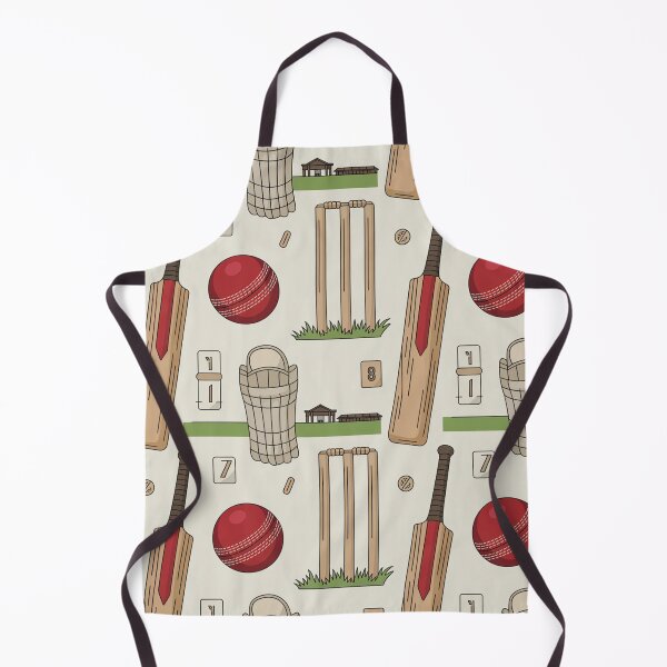 Item preview, Cricket Equipment Seamless Pattern – Bats, Balls, Pads & Wickets designed and sold by Midnight Veil Designs.