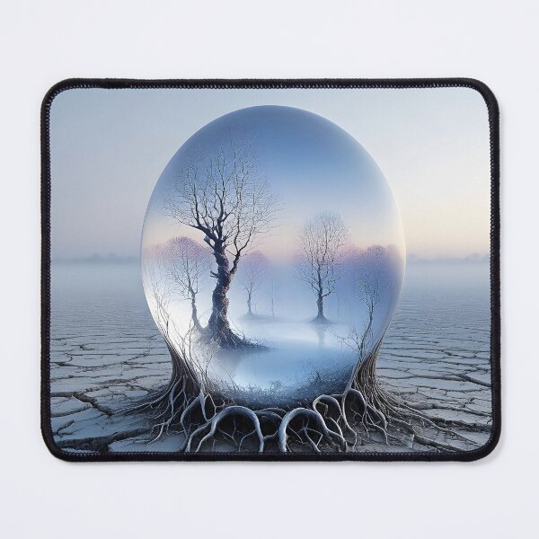 Item preview, Surreal Tree's in a Sphere on Cracked River Bed designed and sold by Huskyyy Designs.