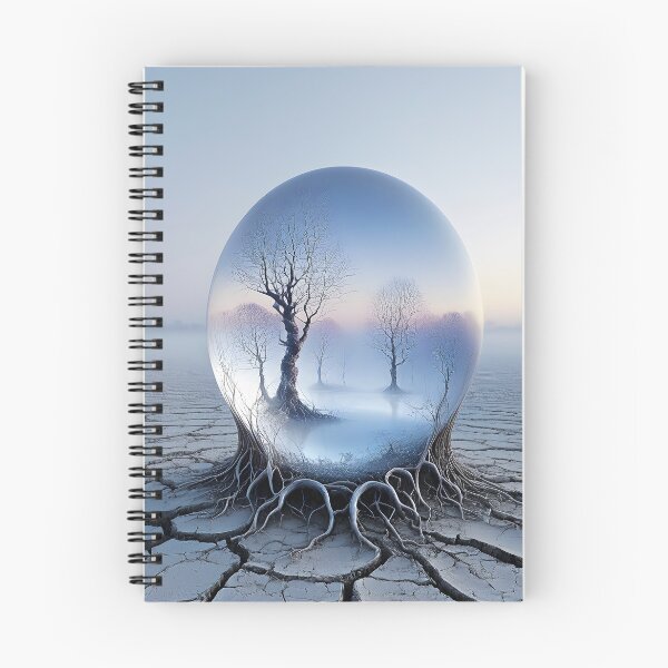 Item preview, Surreal Tree's in a Sphere on Cracked River Bed designed and sold by Huskyyy Designs.