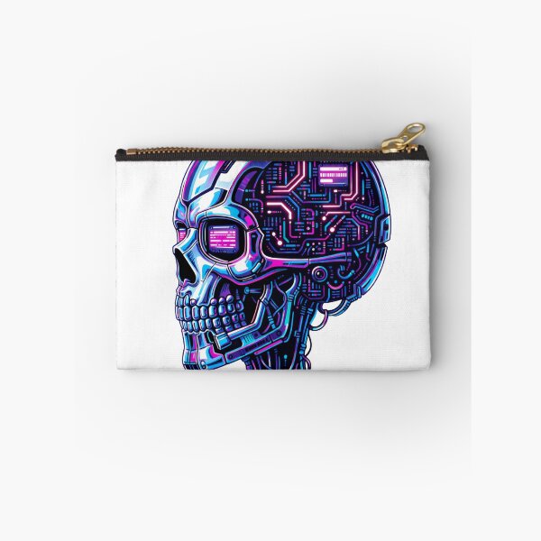 Item preview, Cyberpunk Neon Skull - Futuristic Synthwave Electronic Art designed and sold by Antonrec86.