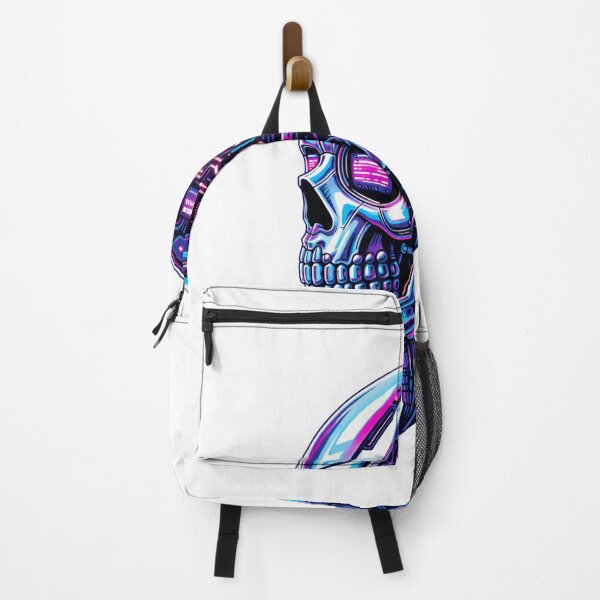 Item preview, Cyberpunk Neon Skull - Futuristic Synthwave Electronic Art designed and sold by Antonrec86.
