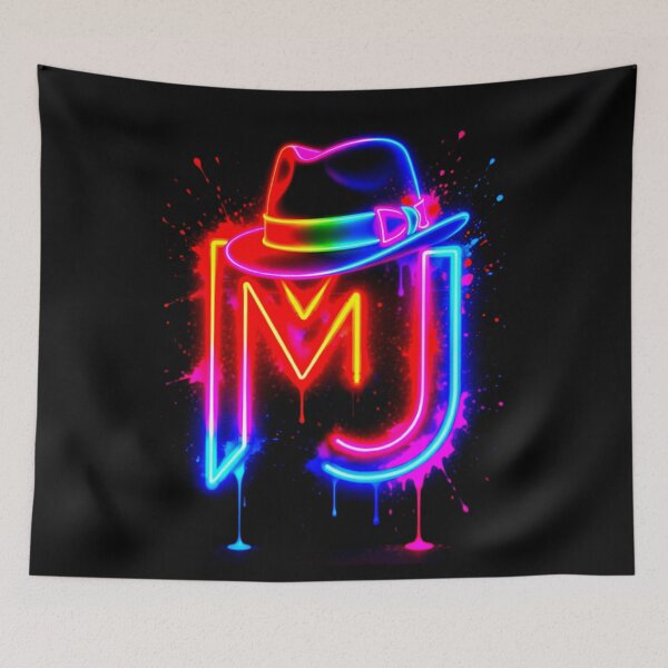 Item preview, MJ Dance King Neonglow Fedora Magical Light Art designed and sold by ExploreAura Studio.