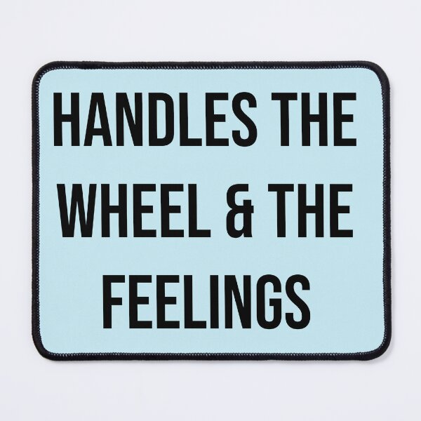 Item preview, Handles the Wheel & the Feelings – Trucker Dad Mental Health Design | Fatherhood Gift Shirt designed and sold by Creations by lyne.