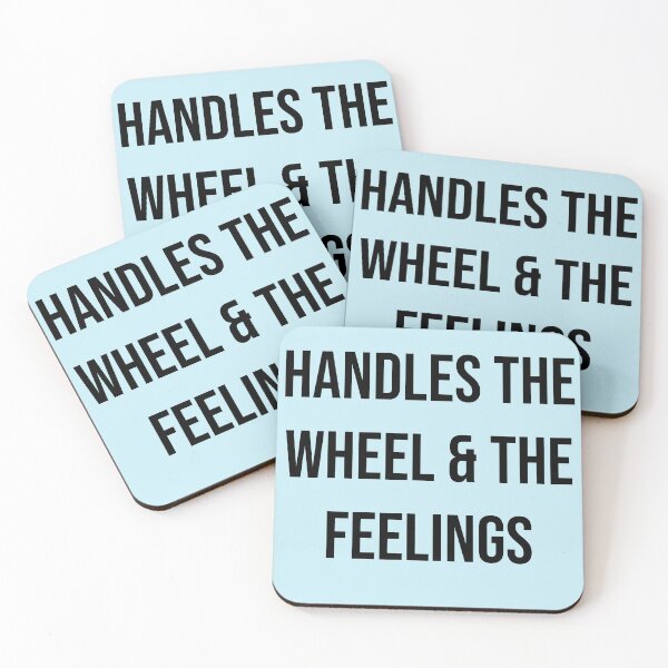 Item preview, Handles the Wheel & the Feelings – Trucker Dad Mental Health Design | Fatherhood Gift Shirt designed and sold by Creations by lyne.