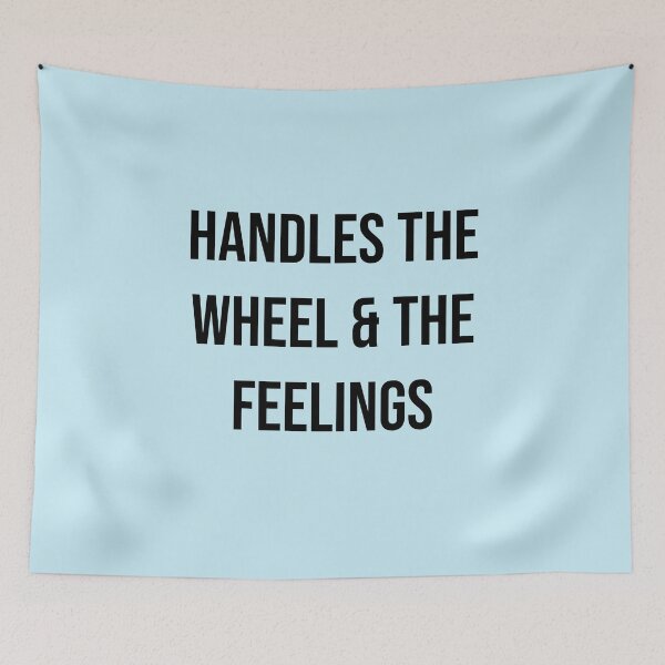 Item preview, Handles the Wheel & the Feelings – Trucker Dad Mental Health Design | Fatherhood Gift Shirt designed and sold by Creations by lyne.