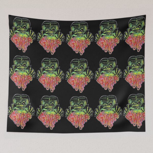 Item preview, GWAR Mars Attacks Alien Mashup - Scumdog Martian Monster Art designed and sold by shopmamabite.
