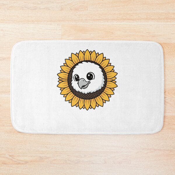 Item preview, Kawaii Harpy Eagle Chick Sunflower Bird designed and sold by k3rstman1.