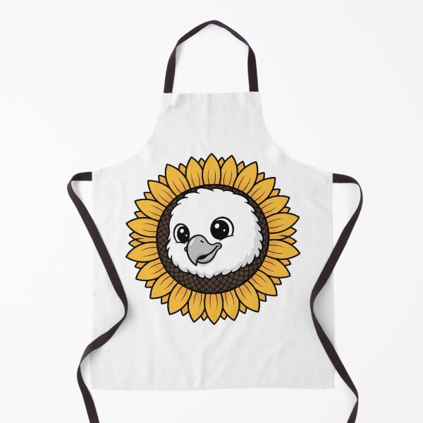 Item preview, Kawaii Harpy Eagle Chick Sunflower Bird designed and sold by k3rstman1.