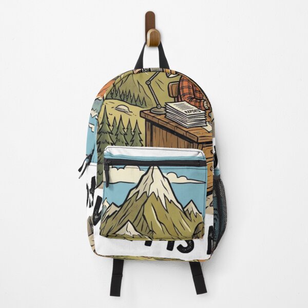 Item preview, WiFi Is My Office Funny Mountain Remote Work Vintage T-Shirt Design designed and sold by urbinet.