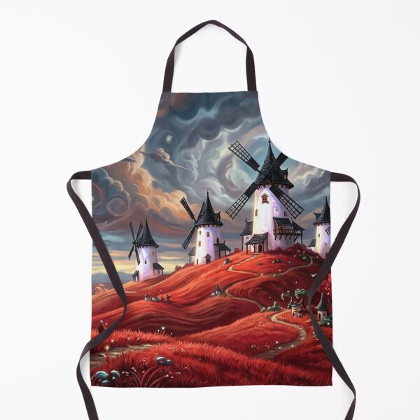Item preview, Windmills above red hills designed and sold by Sigtrix.