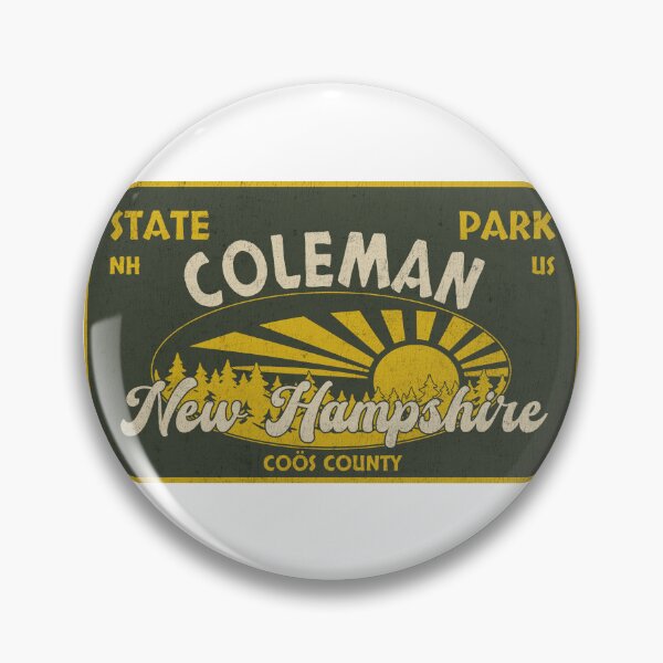 Item preview, Coleman State Park, Coös County, New Hampshire, badge design designed and sold by Wanderful-roads.