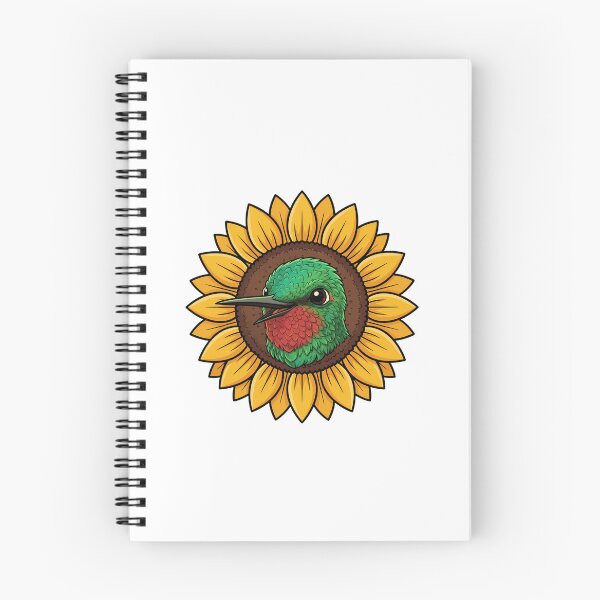Item preview, Vibrant Hummingbird Inside Yellow Sunflower designed and sold by k3rstman1.