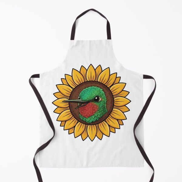 Item preview, Vibrant Hummingbird Inside Yellow Sunflower designed and sold by k3rstman1.