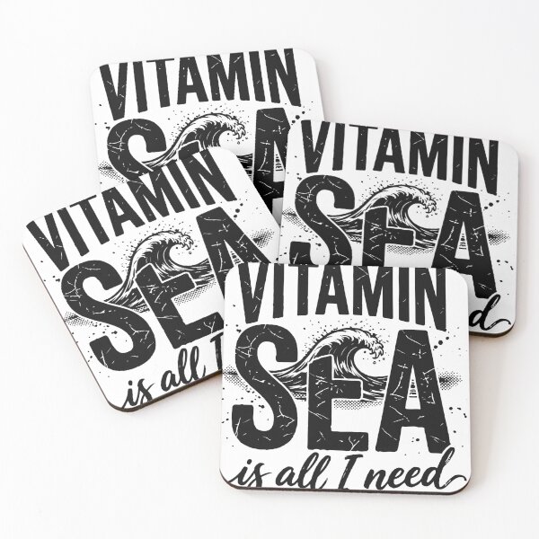Item preview, Vitamin Sea Is All I Need   Beach Summer Grunge Art   Ocean Lover Gift  Surf Vacation Design designed and sold by Dejbar.