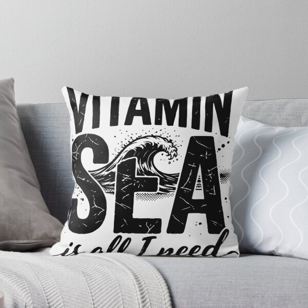 Item preview, Vitamin Sea Is All I Need   Beach Summer Grunge Art   Ocean Lover Gift  Surf Vacation Design designed and sold by Dejbar.