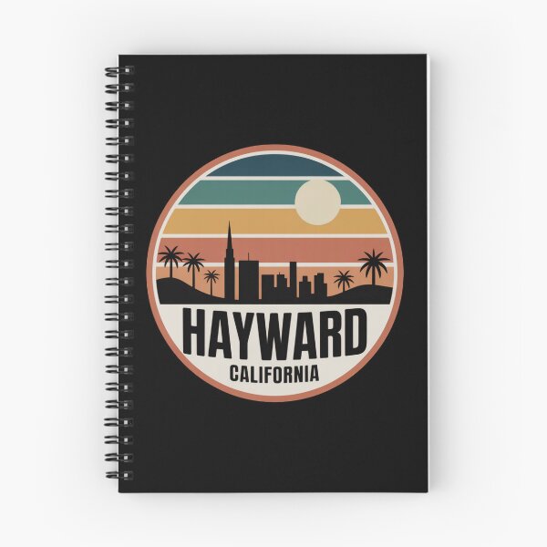 Item preview, Hayward California: Retro Skyline Sunset Badge designed and sold by CircinusStore.
