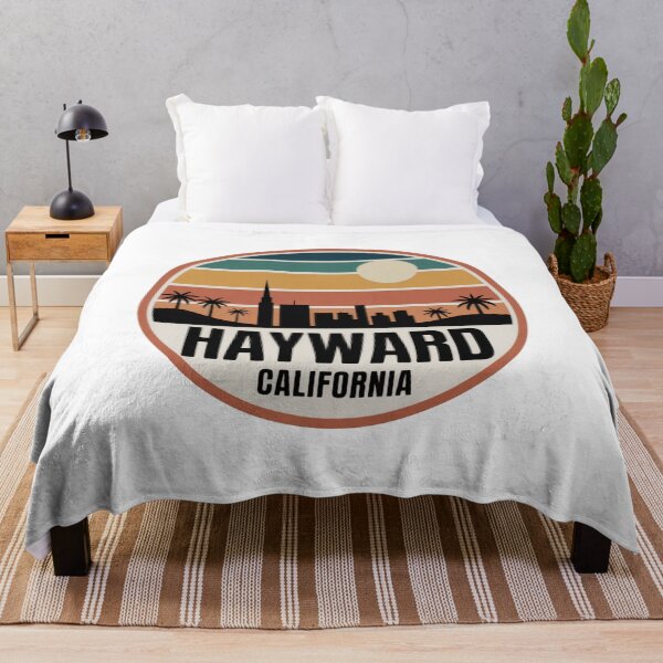 Item preview, Hayward California: Retro Skyline Sunset Badge designed and sold by CircinusStore.