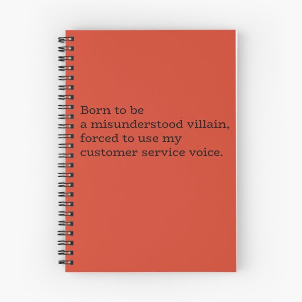 Item preview, Born to be a misunderstood villain, forced to use my customer service voice. designed and sold by hhells.