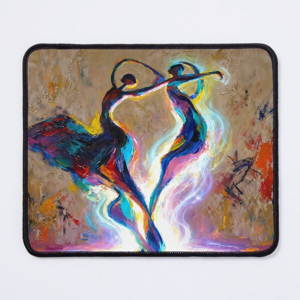 Item preview, Colorful Abstract Dancers designed and sold by Vicky Brago-Mitchell®.