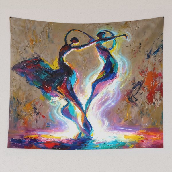 Item preview, Colorful Abstract Dancers designed and sold by Vicky Brago-Mitchell®.