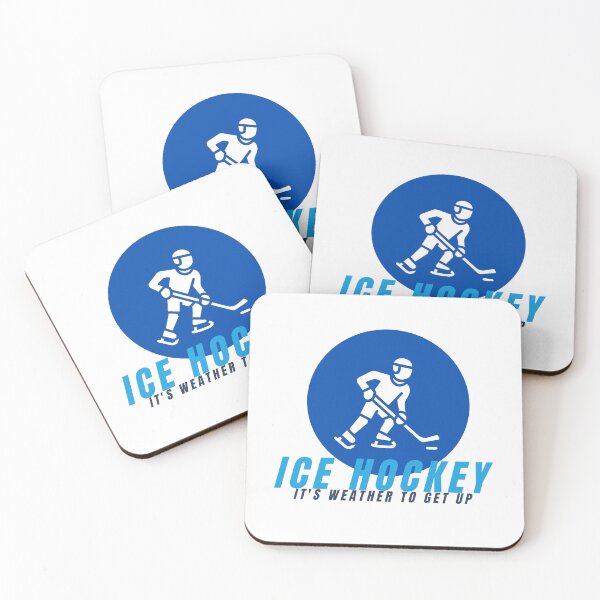 Item preview, Ice Hockey Player Blue Circle Badge Sport Design designed and sold by LoudVictory.