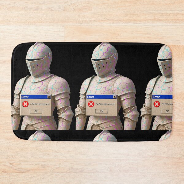 Item preview, Fatal Error Knight: Retro Windows Pop-Up Glitchcore Armor designed and sold by A E S T H E T A T A G.