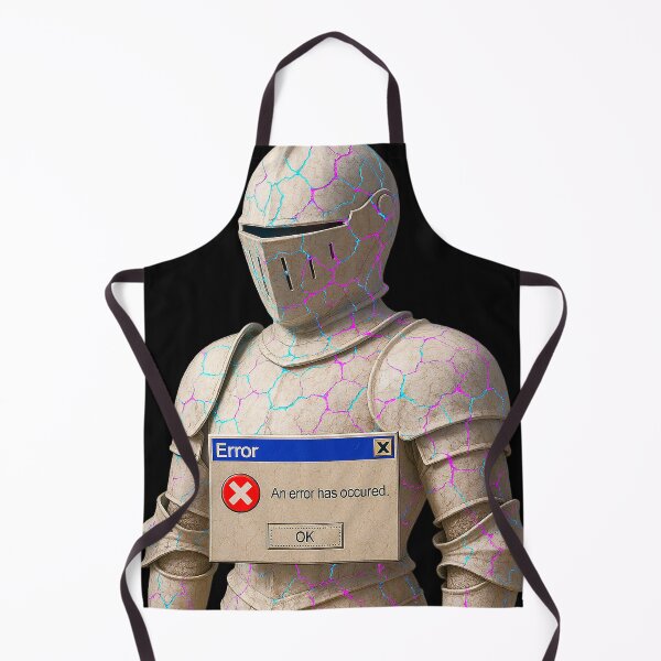 Item preview, Fatal Error Knight: Retro Windows Pop-Up Glitchcore Armor designed and sold by A E S T H E T A T A G.