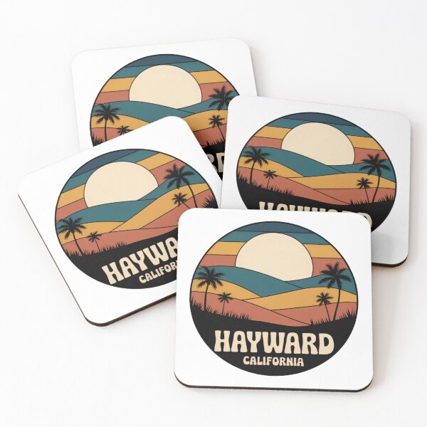 Item preview, Hayward California: Retro Sunset Hills Palm Badge designed and sold by CircinusStore.