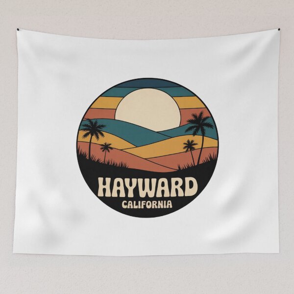 Item preview, Hayward California: Retro Sunset Hills Palm Badge designed and sold by CircinusStore.