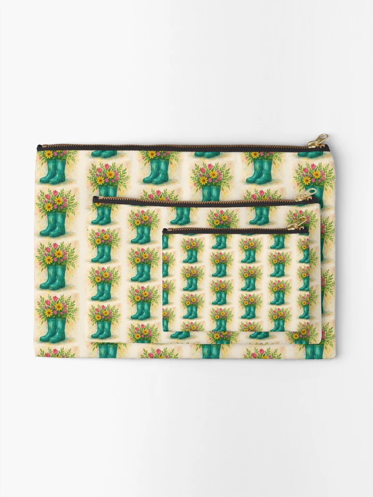 Thumbnail 2 of 4, Zipper Pouch, Spring Boot designed and sold by GraphicsClub.