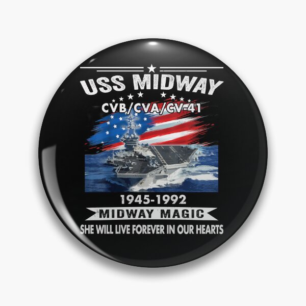 Item preview, USS Midway 1945–1992 Memorial Shirt designed and sold by Emberglowo.