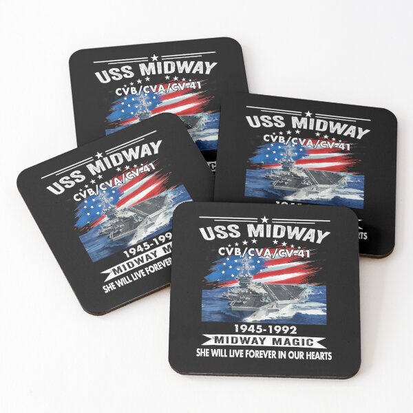 Item preview, USS Midway 1945–1992 Memorial Shirt designed and sold by Emberglowo.