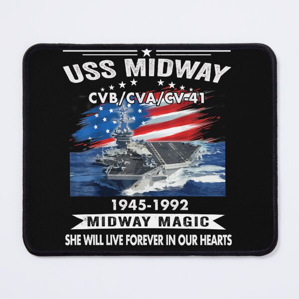 Item preview, USS Midway 1945–1992 Memorial Shirt designed and sold by Emberglowo.