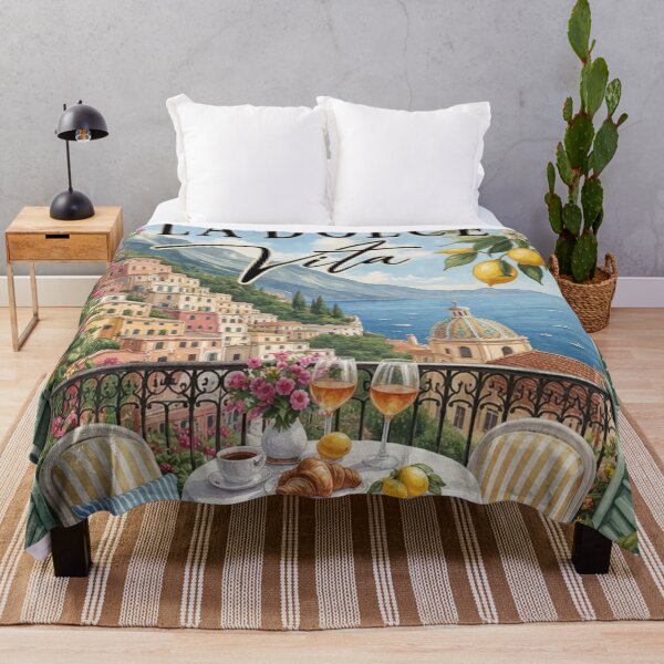 Item preview, La Dolce Vita Italy Aesthetic Travel Design | Italian Lifestyle Typography Art designed and sold by Mialunaa.