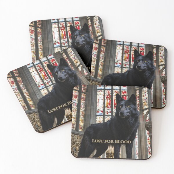 Item preview, Dark Sacred Wolf Declares Hunger at Cathedral Altar designed and sold by GeoWhimsy Studio.