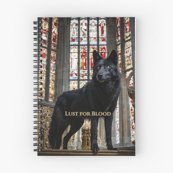 Item preview, Dark Sacred Wolf Declares Hunger at Cathedral Altar designed and sold by GeoWhimsy Studio.